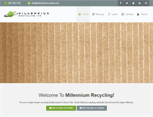 Tablet Screenshot of millenniumrecycling.com